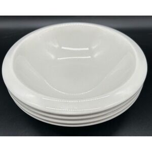 Jamie Oliver Churchill White Pasta Bowls Set of 4 Made in England 7.75" Round